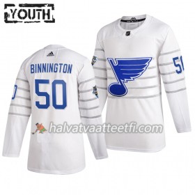 Lasten NHL St. Louis Blues Pelipaita Jordan Binnington 50 Valkoinen 2020 NHL All-Star Adidas Authentic 
